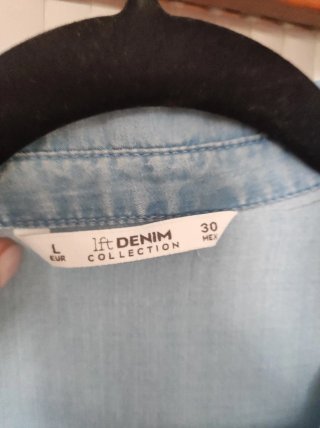Camisa tejana ligera azul