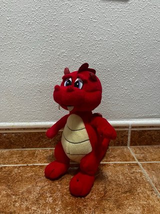Peluche Dragón Rojo Bebé