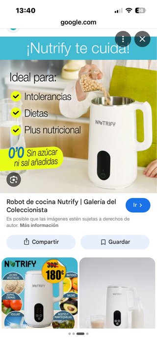 Jarra  robot de cocina Nutrify