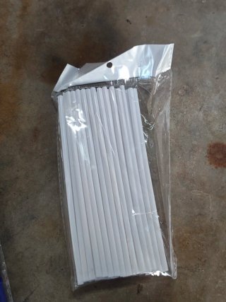 Fundas para radios de moto (blanco y azul)