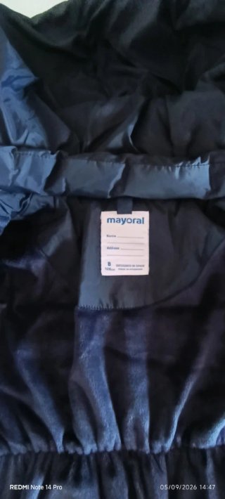 Piumino Mayoral blu navy 8 anni 128 cm