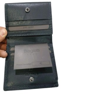Portafoglio Biagiotti nero in pelle