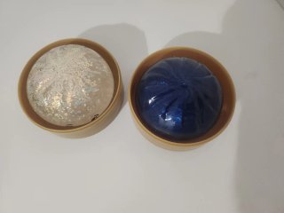 2 Squishy con glitter e faccine