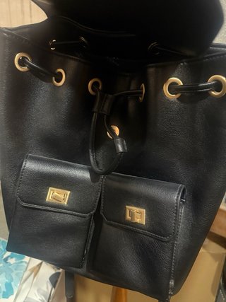 Mochila Polo Ralph Lauren Negra y Dorada