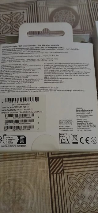 Cargador Samsung 25W EP-T2510