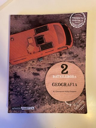 Geografia, 2 Batxilergoa, Mundua Helburu