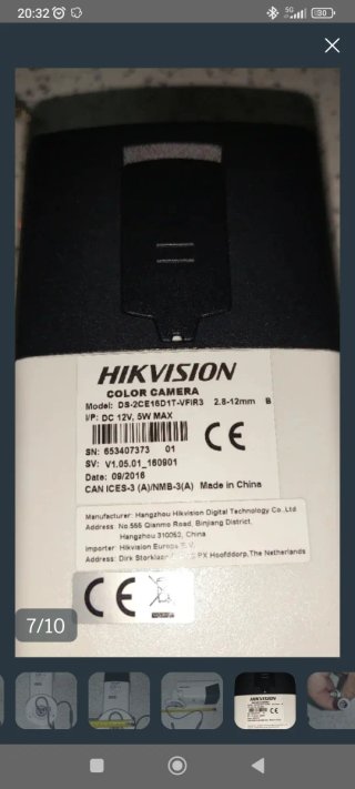 Cámara Hikvision Bullet HD IR Nueva