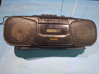 Radio Cassette Casio Negra