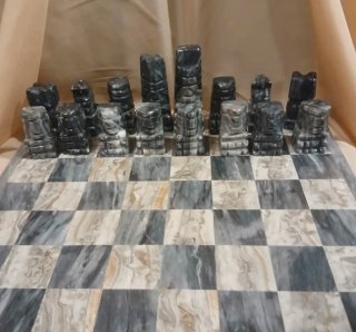 Juego de Ajedrez Azteca de Mármol
