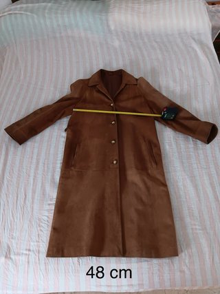Chaquetón largo de ante (vintage).