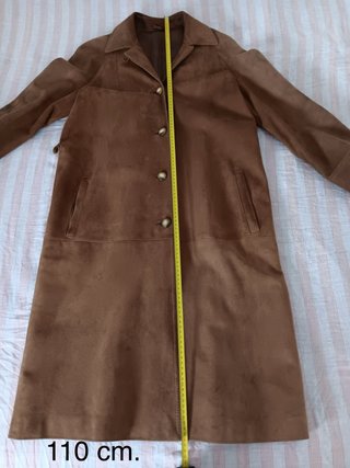 Chaquetón largo de ante (vintage).