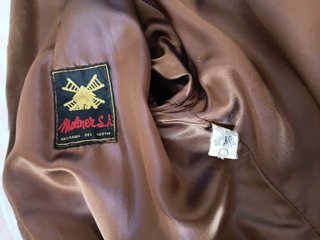Chaquetón largo de ante (vintage).