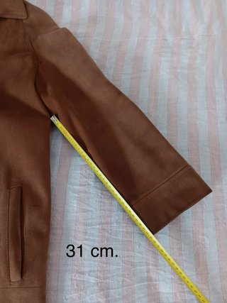 Chaquetón largo de ante (vintage).