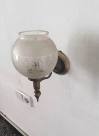 2 lámparas de pared antiguas