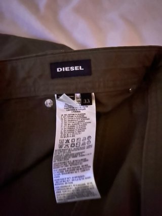 Pantaloni cargo Diesel verde oliva
