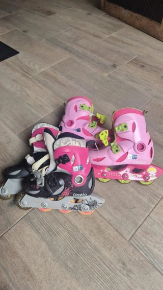 Patines Oxelo Rosas y Negros Talla 30-32 y 34-36