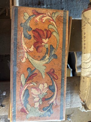 Azulejo decorativo antiguo