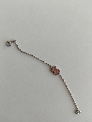 Pulsera Tous Oso Rosa y Plata