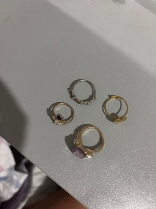 Pack 4 Anillos Shein