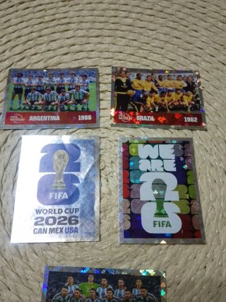 Cromos Mundial FIFA 2026 Argentina Brasil