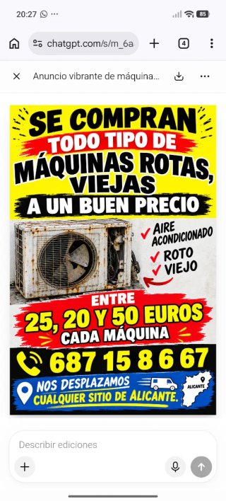 Aire Acondicionado Roto Viejo