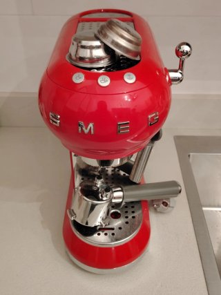 Macchina Caffè SMEG Rossa