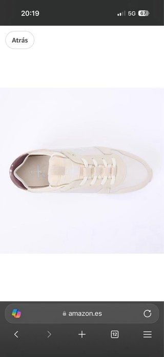 Zapatillas Calvin Klein Beige y Blancas