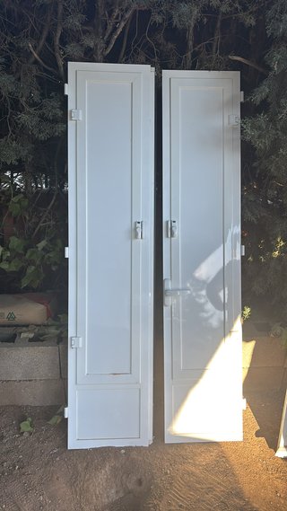 Contraventanas aluminio blanco abatibles
