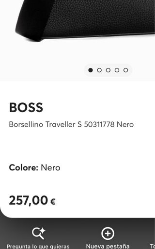 Bandolera Hugo Boss Negra