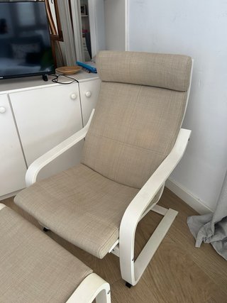 Butaca y reposapiés Ikea