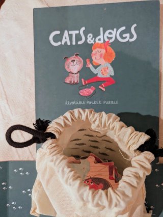 Puzzle Cats & Dogs reversible 24 piezas