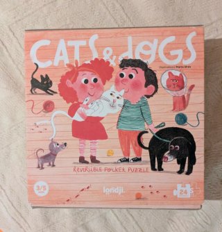 Puzzle Cats & Dogs reversible 24 piezas