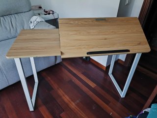 Mesa escritorio delineante madera y metal