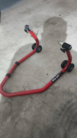 Caballete moto Bike-Lift rojo
