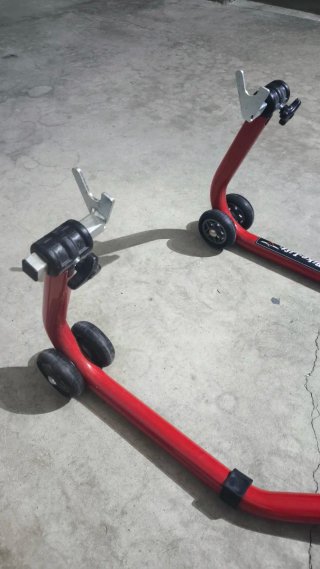 Caballete moto Bike-Lift rojo