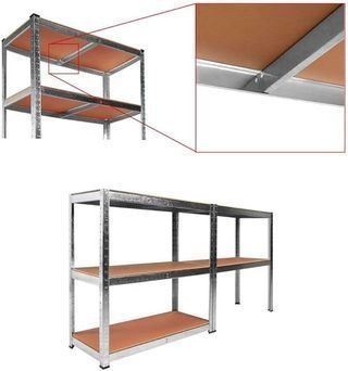 2 Estanterías Metálicas Galvanizadas Nuevas