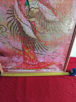 Puzzle/Cuadro Geisha Dorada y Roja