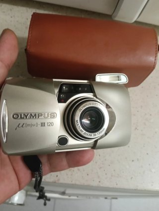 Olympus mju III 120 Cámara Plata