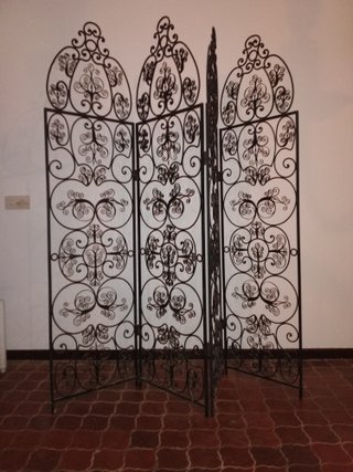 Biombo Forja Artesana 4 Hojas