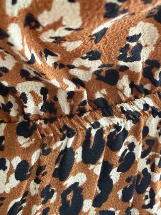 Vestido estampado animal print