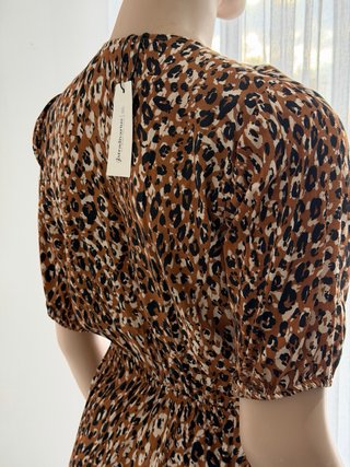 Vestido estampado animal print