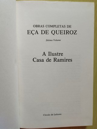A Ilustre Casa de Ramires de Eça de Queiroz