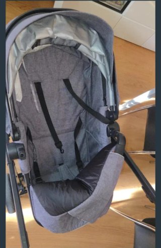 Silla de paseo gris