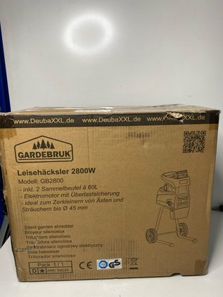 : Biotriturador Eléctrico Gardebruk 2800W