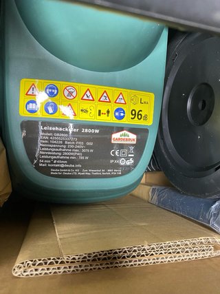 : Biotriturador Eléctrico Gardebruk 2800W