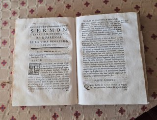 Libro Antiguo 1776 Sermones de Mr. Lafitau Tomo I