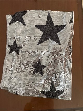 Falda brillante con estrellas
