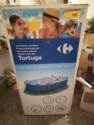 Piscina tubular desmontable Tortuga Carrefour