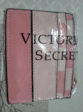 Tarjetero Victoria's Secret Rosa y Dorado