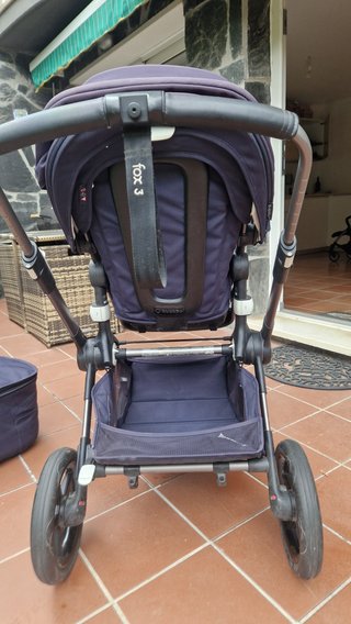 Carrito Bugaboo Fox 3 Silla + Capazo Azul Marino